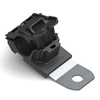 HellermannTyton 151-01448 Ratchet Clamp Ratchet P-Clamp, 0.52 - 0.77" Bundle Dia, 15 Short, 0.33" Hole Dia, PA66HIRHSUV/ST/ZN, Black, 280/ctn