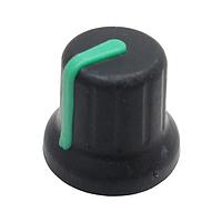Eagle Plastic Devices 450-BA461 Knobs & Dials BLK/GRN 16mm D-SHAFT