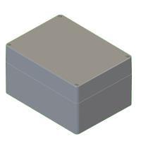 Serpac RB65P12G24G Watertight PLASTIC BOX WATERTIGHT ENCLOSURE GRAY/GRAY (6.30 x 4.72 x 3.54 in)