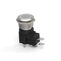 Alcoswitch - TE Connectivity 2-2364687-0 Pushbutton Switches AVH22 FLT SS LK RNG BLU 24V26A