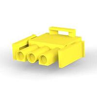 AMP Connectors - TE Connectivity 1-350766-4 Plug Housings 03P UMNL V0 PLUG HSG YELLOW