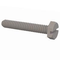 Essentra Components 010632X087 Hex Slotted Hex Slotted Screw, #6-32 Thread, 7/8 Lg