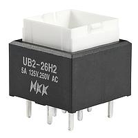NKK Switches UB226SKW036CF-5JCF11 Standard Switches LOW PROFILE PUSHBUTTON