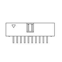 Amphenol Commercial Products G821EU208AGN00Y Shrouded Box Header 2.54mm*2.54mm Pitch R/A DIP,2x4Pin,FULL G/F,NY6T,TAIL=3.2mm,Color-Black