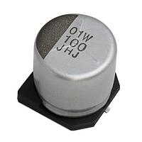 Chemi-Con HHXJ250ARA820MF61G Aluminum Hybrid Polymer Capacitors 25VDC 82uF Tol 20% 6.3x5.8mm AEC-Q200