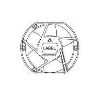 Delta Electronics, Inc. EFB1548XHG20D Tubeaxial Tubeaxial Fan, 172x150x51mm, 48VDC, Ball, 3-Lead Wires, Lock Rotor Sensor, Tach