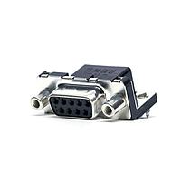 Amphenol Commercial Products D09S23A4GV00LF Receptacle DSUB R/A STB 09P SOCKET