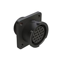 Amphenol SINE Systems FLS014N19S03-PM Connectors 19 POS SQUARE FLANGE RECEPT