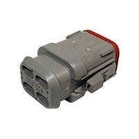 DEUTSCH - TE Connectivity DT06-08SA-E008 8-Way 8P DT PLUG ASM, SHRINK BOOT ADAPTER
