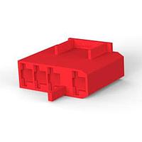 AMP Connectors - TE Connectivity 2-521498-2 Headers & Wire Housings 250 FASTON HSG.,REC.,4 POS,RED