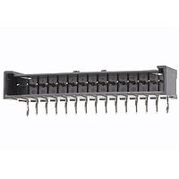 Molex 53426-9141 Mini-Lock PCB Header PCB Header Single Row RA Thru Hole Tin Plating Pos Lock 14 Ckts GloWire Blk
