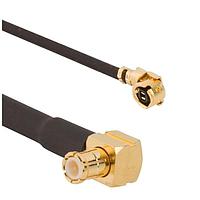 Amphenol RF 095-900-559-300 RF Cable Assemblies AMC Right Angle Plug to MCX Right Angle Plug 1.13 mm 50 Ohm 300 mm (11.8 Inches)