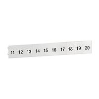 SCHNEIDER SSDZLN2 Accessories and Hardware Clip-in Legends, Numbered strip (11 to 20)
