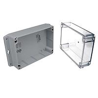 Bud Industries PN-1327-CMB Electrical Enclosures IP65 NEMA 4X Box with Clear Cover and Mounting Brackets (6.7 X 4.8 X 3.2 In)