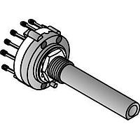 Alpha (Taiwan) SR2612F-0112-38F5B-D8-S Rotary Switches 1 POL 12 POS D SHAFT