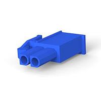 AMP Connectors - TE Connectivity 1-172165-6 Receptacle Housings PLUG 2P MINI BLUE