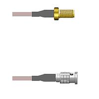 Amphenol Custom Cable Q-2V00V0005096i RF Cable Assemblies SMA-SJ/HDBNC-SP G316 96I