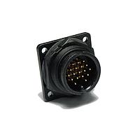 Amphenol LTW DD-18PMMP-LS7001 Standard Circular Connector Ceres, Large Size, Plastic, 5A, 18 pins, Male Connector, Male Contact, Square, 2 Points Lock, PCB 180, Receptacle, IP67