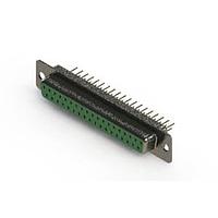 EDAC 628-M37-321-GN1 D-Sub Connectors - Standard Density Vertical Machined D-Sub Connector