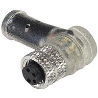 Bulgin PXPPNP08RAF04ACL015PVC Sensor Cables / Actuator Cables M8 A-coding 4P Female Right Angle M