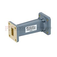 Fairview FMWTS1006 Waveguide Transition With WR-75 Square Cover Flange to WR-62 UG-1665/U Square Cover Flange in 3 Inch Length