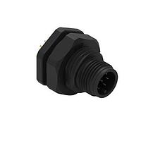 Wurth Elektronik 643210100608 Plugs WRCIRC M12  Screw  Coding A  Panel PCB  Plastic Straight with Panel Nut PG9  Male connector, polarity 8