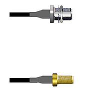 Amphenol Custom Cable Q-1T02V0003108i RF Cable Assemblies N-SJB/SMA-SJ G174 108I