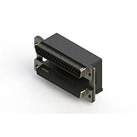 EDAC 663-037-664-008 Dual Port D-Sub Connectors Right-angle Dual Port D-Sub Connector