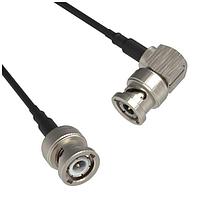 Amphenol RF 095-850-259M050 RF Cable Assemblies BNC Straight Plug to BNC Right Angle Plug RG-174 50 Ohm 500 Millimeter (19.86 Inches)