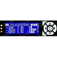 Matrix Orbital BLK204-7T-1U-BK-USB-WB-E PC Bay Inserts, LCD Characters 20x4 White Txt, USB Blue BG, Ext Temp