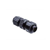 Amphenol LTW BD-02BFMA-SL7001 Standard Circular Connector Ceres, Standard Size, Plastic, 5A, 02 pins, Female Connector, Male Contact, Straight, Screw Thread, Solder, Field Installable, F4.5 - F6.5mm, IP67
