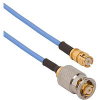 Amphenol SV Microwave FQSMP-047-FSSMP-060 RF Cable Assemblies SMP F QB to SMP Straight F 6"Cable