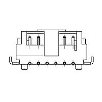Adam Tech 125SH-C-05-TS-SMT-TR Shrouded CONN HEADER SMD R/A 5POS 1.25MM