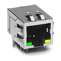 Pulse Electronics J0026D21ENL Modular 1X1 TAB DOWN W/LEDS