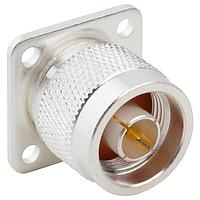 Amphenol RF 000-49000-SRFX Connectors 4-Hole Flange Panel Plug 50 OHM