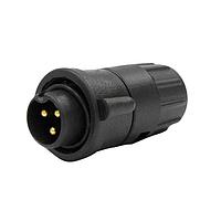 CONXALL W6380-3PG-321W Plugs Mini-Con-X Cable End, 3-pin #16, Male, Crimp, Bulk