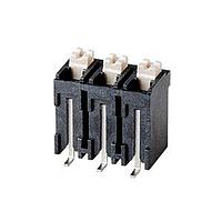 Same Sky (formerly CUI Devices) TBLH12V-500-02BK Fixed Terminal Blocks Screwless, High Temperature, Vertical, 3.81 mm pitch, Black with Gray Button