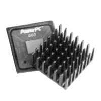 Wakefield Thermal 658-25AB Component Omnidirectional Pin Fin Heat Sink for 27mm BGA and PowerPC, Aluminum