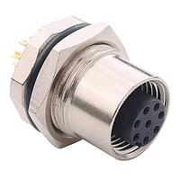 NorComp 859-008-203R004 Connectors M12 8 Pos F Pan mnt Sold cup