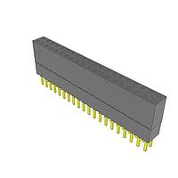 Samtec ESW-120-23-G-D Stackthrough .100" Elevated Socket Strip