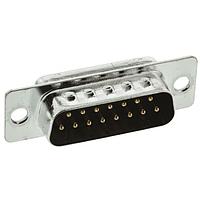 ITT Cannon ZDA15P D-Sub Connectors - Standard Density DSUB 15 M SOD TIN