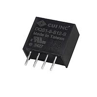 CUI Inc DQS1-12-S3-S Isolated dc-dc isolated, 1W, 10.8-13.2 Vdc input, 3.3 Vdc, 0.303 A, single regulated output, SIP