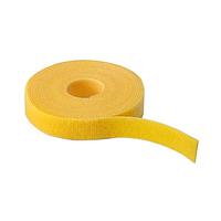 HellermannTyton GT.75X1804 Hook and Loop Ties Grip Tie Roll, 180" Long, 0.75" Wide, PA6/PP, Yellow, 1/pkg