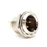 Io Audio Technologies IO-TXLR3-M-PS-1 XLR Connectors 3-Pin Tiny XLR Chassis Connector with Hex Nut/Solder Cups, Male