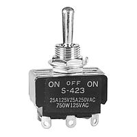 NKK Switches S423 Medium capacity standard size toggles DPDT ON-OFF-ON SOLDER LUG