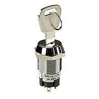 NKK Switches CKM13EFW01-008 Keylock Switches 16MM ON-OFF-ON FLAT KEY#008 RMV 1 POS 3A