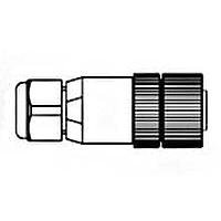 Molex 1300470034 Ethernet Cables / Networking Cables RJ-45 BAYONET PLUG TO M12 4C D-CODE 2M