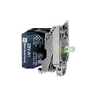 SCHNEIDER ZB4BW0G15 Flush WHITE 120V PROTECTED LED W/1 N/C+1 N/O