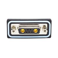 NorComp CDFV7W2213L411 Mixed Contact D-Sub Connectors 7W2 vert solder F FL 4-40 int thrd 40 Amp