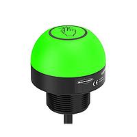 Banner Engineering K50PTAMGRY3 Programmable Multicolor RGB Indicator K50 Pro Touch Series: 3-Color RGB Touch Sensor; 12-30 V dc; Polycarbonate; IP67 IP69K; Bimodal, NO, Momentary; Multicolor; 2 m (6 ft) Integral Cable